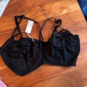 NWT Lonely lingerie Gigi Plus Size 38DD dot underwire bra